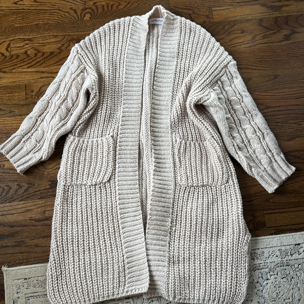 CJLA long knit cardigan